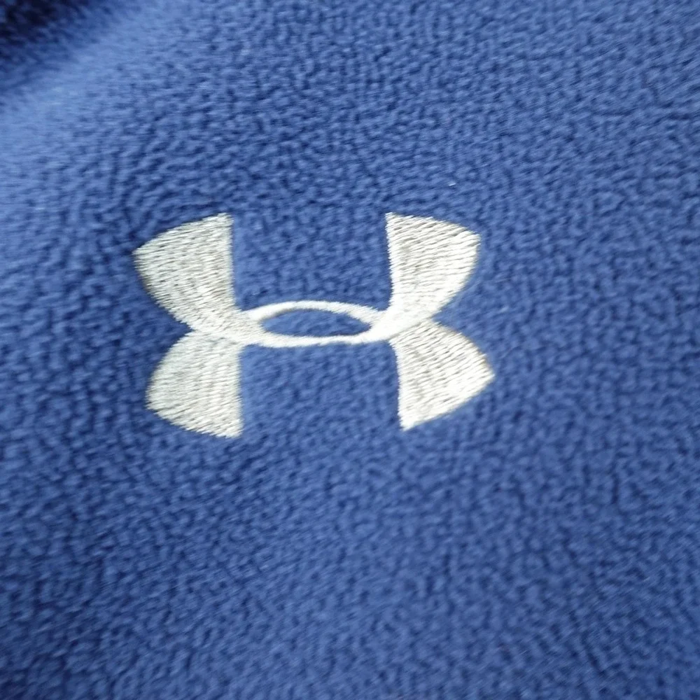 Under Armour Jacket Mens M Blue Full Zip Fleece Athletic‎ Outdoor Athletic Coat